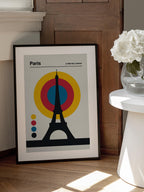 Paris Eiffel Tower Retro travel Print