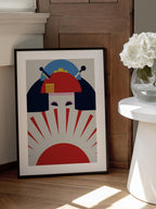 Geisha Girl Retro Minimalist Design