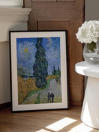 Vincent Van Gogh's Road With Cypress and Star 1890