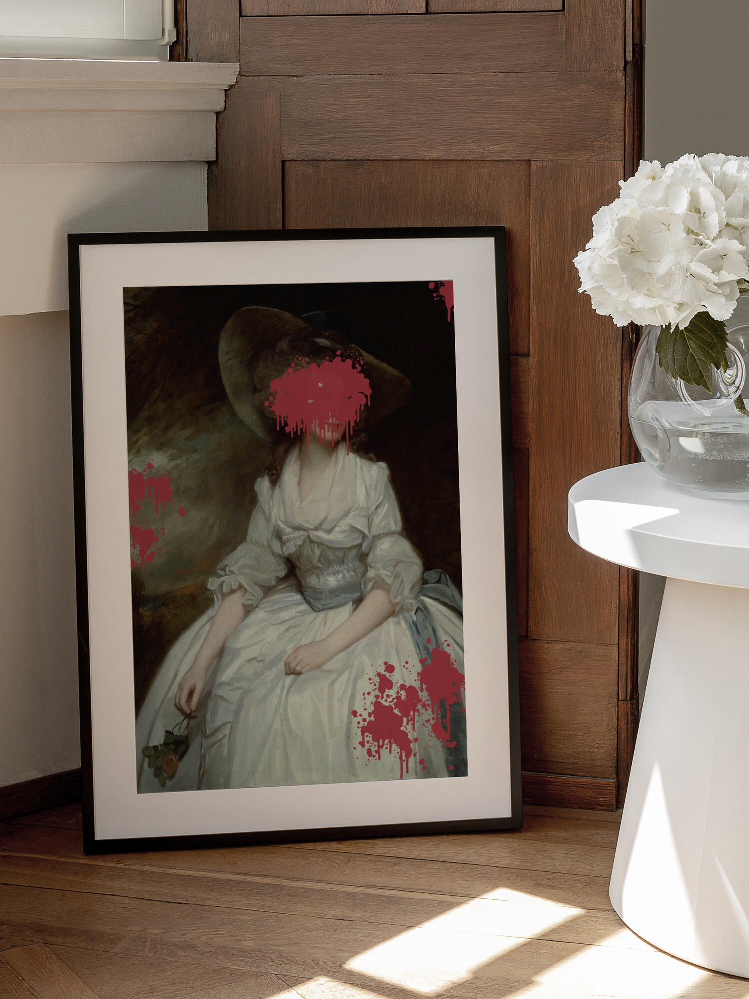 Renaissance Red Splash - Altered Art