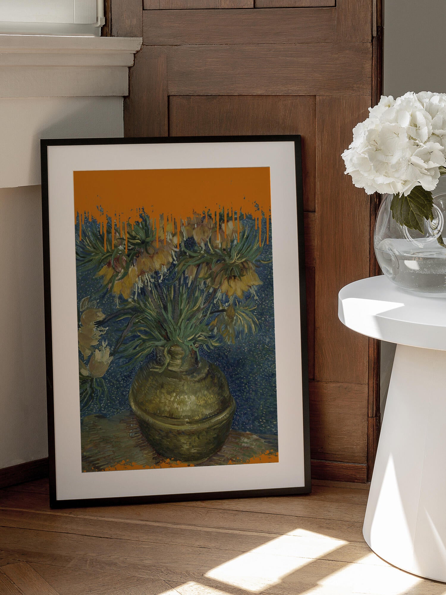 Collage Sunflowers and the splash Van Gogh