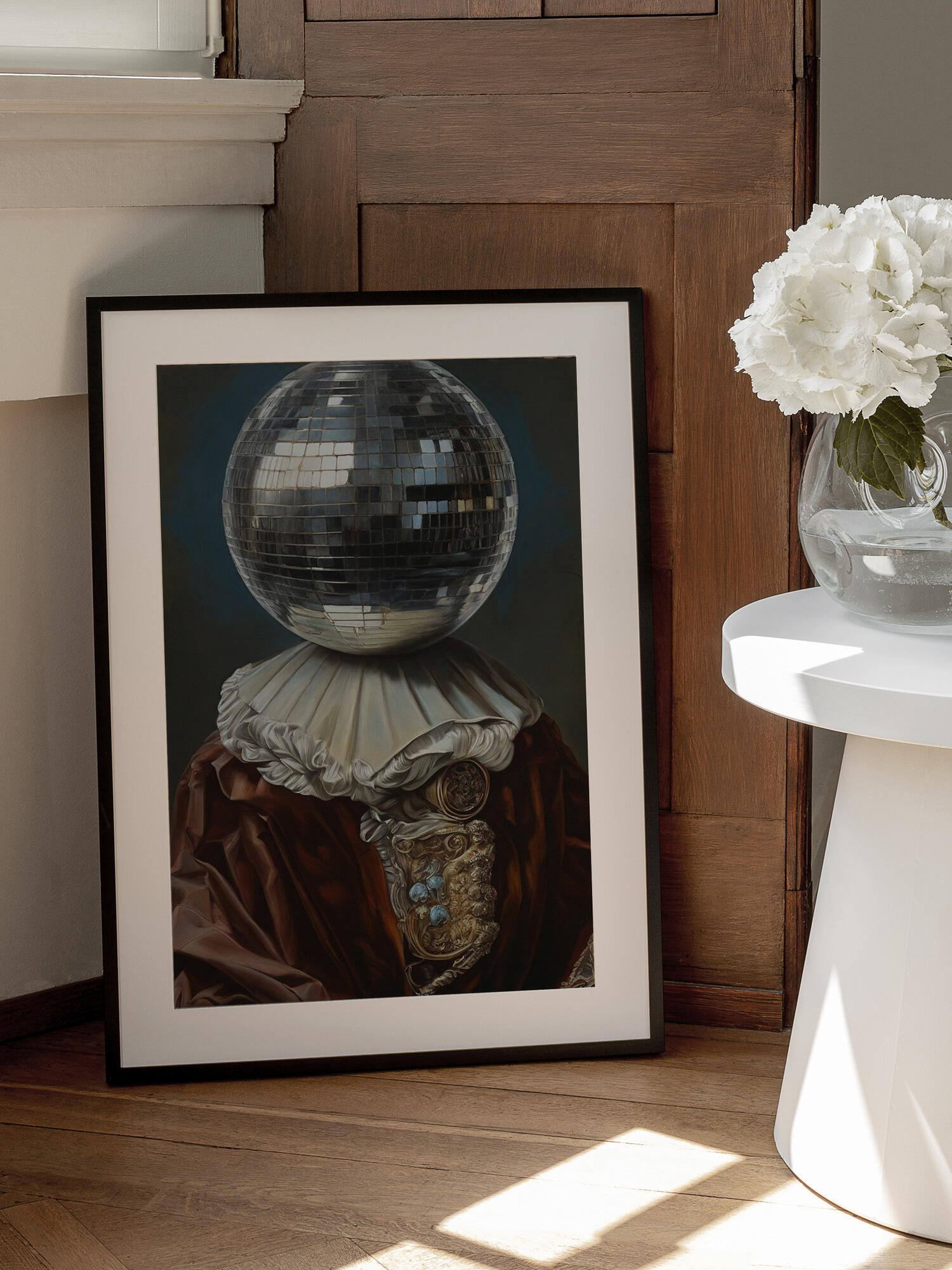 Antique Disco Ball, A Man with Disco head