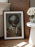 DiscoHead King  / Altered Collage Art
