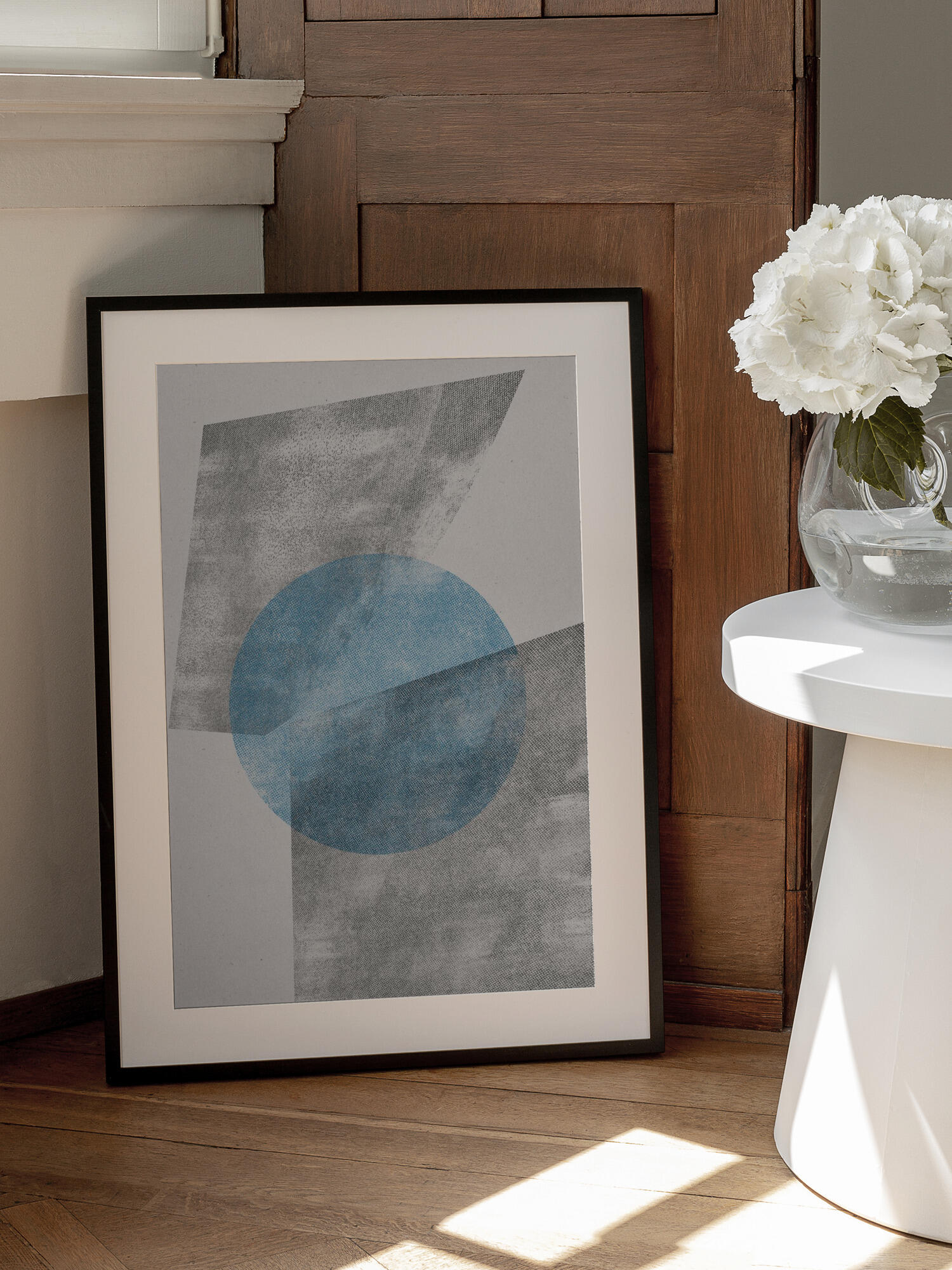 Blue Geometric Modern Object