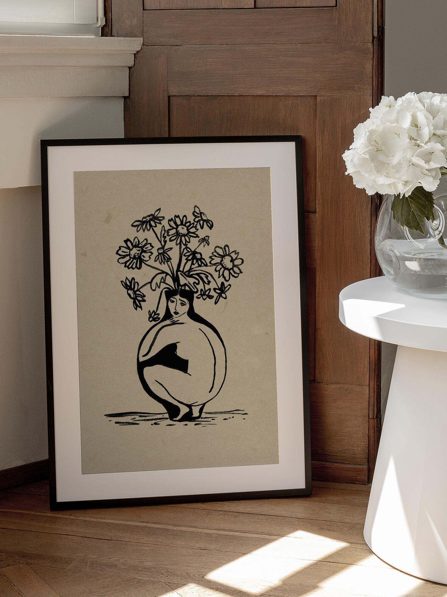Woman in vase