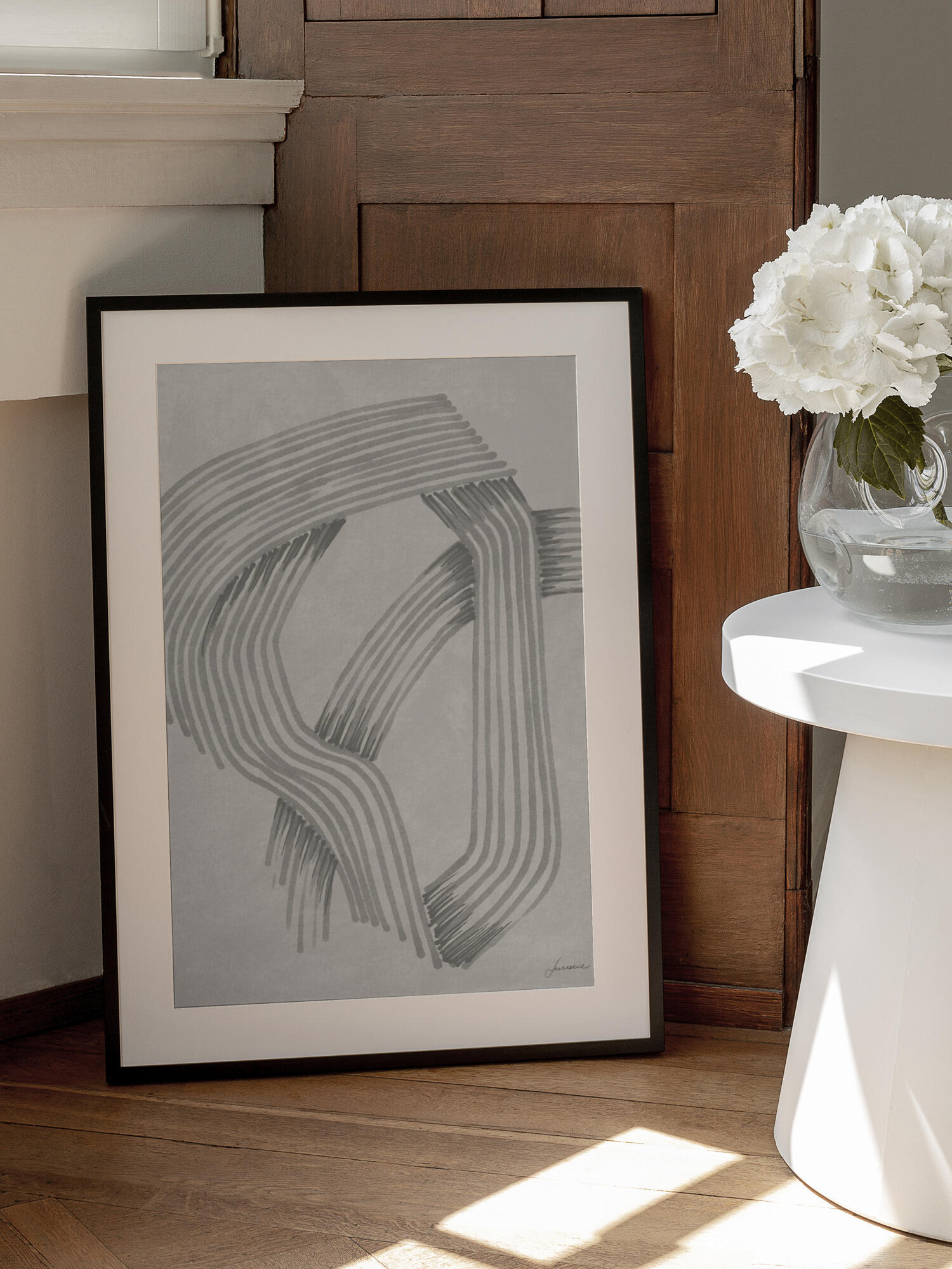 Abstract Grey Intersections 01