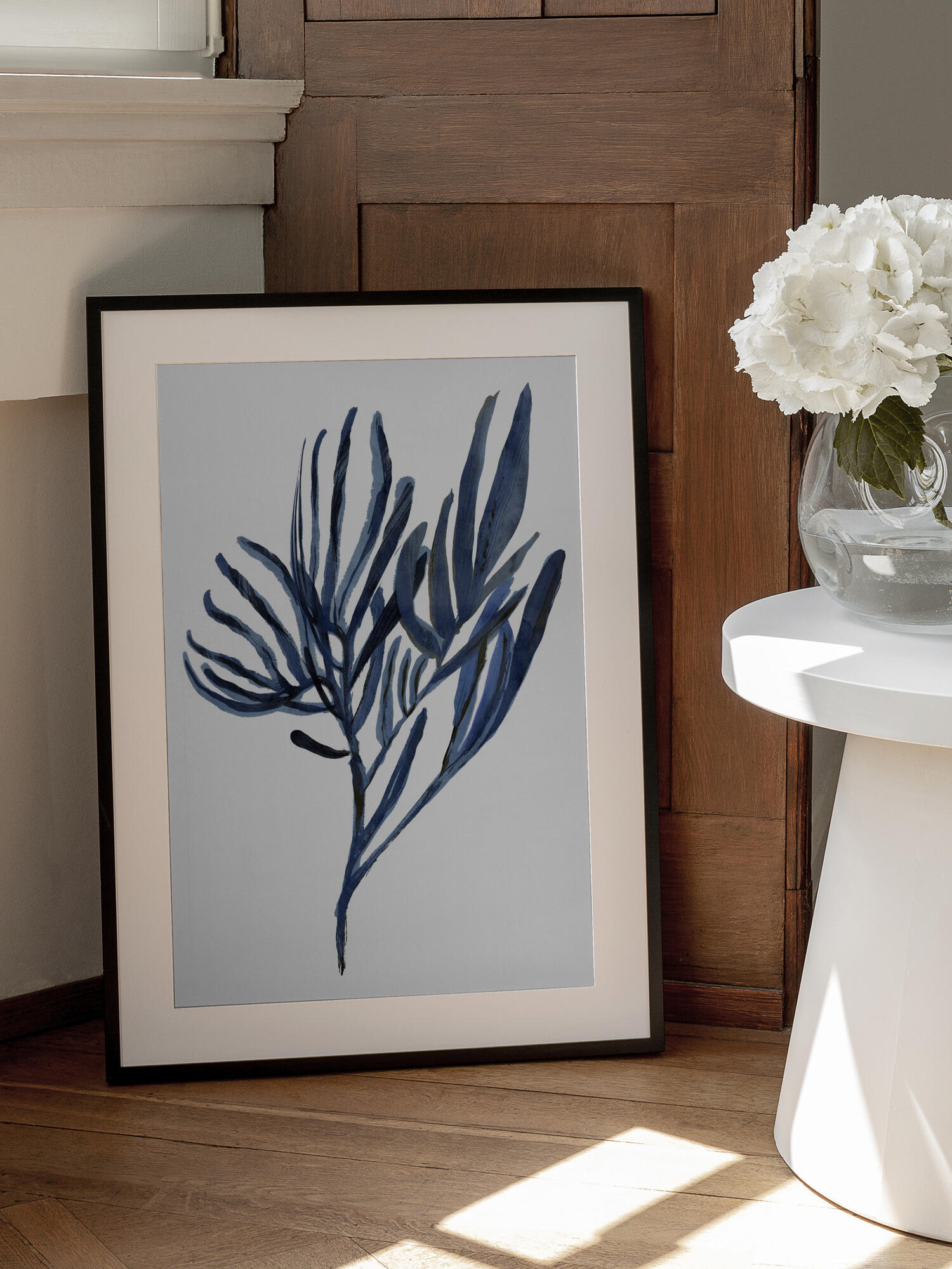 Blue Aquatic Plant Poster 2
