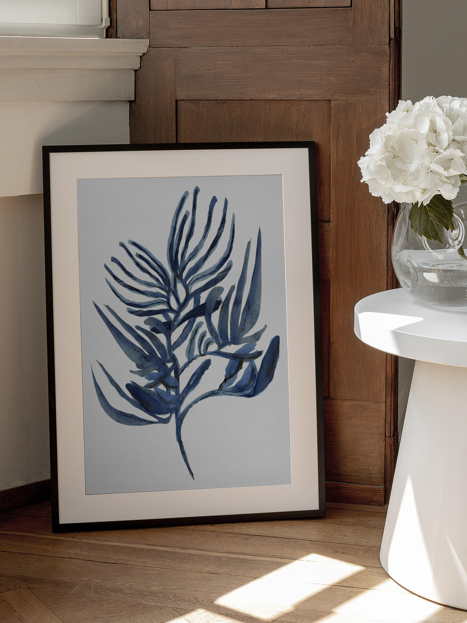 Blue Aquatic Plant Poster 1