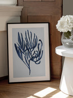 Blue Aquatic Plant Poster 3