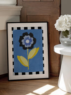 Flower with a Blue and Black Petal