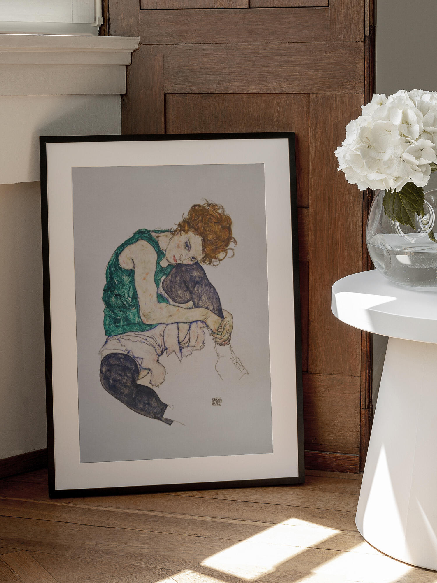 Seated Woman With Legs Drawn Up
