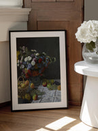 Still Life With Flowers and Fruit (1869) By Claude Monet