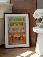 New Orleans Louisiana Vintage Travel Poster