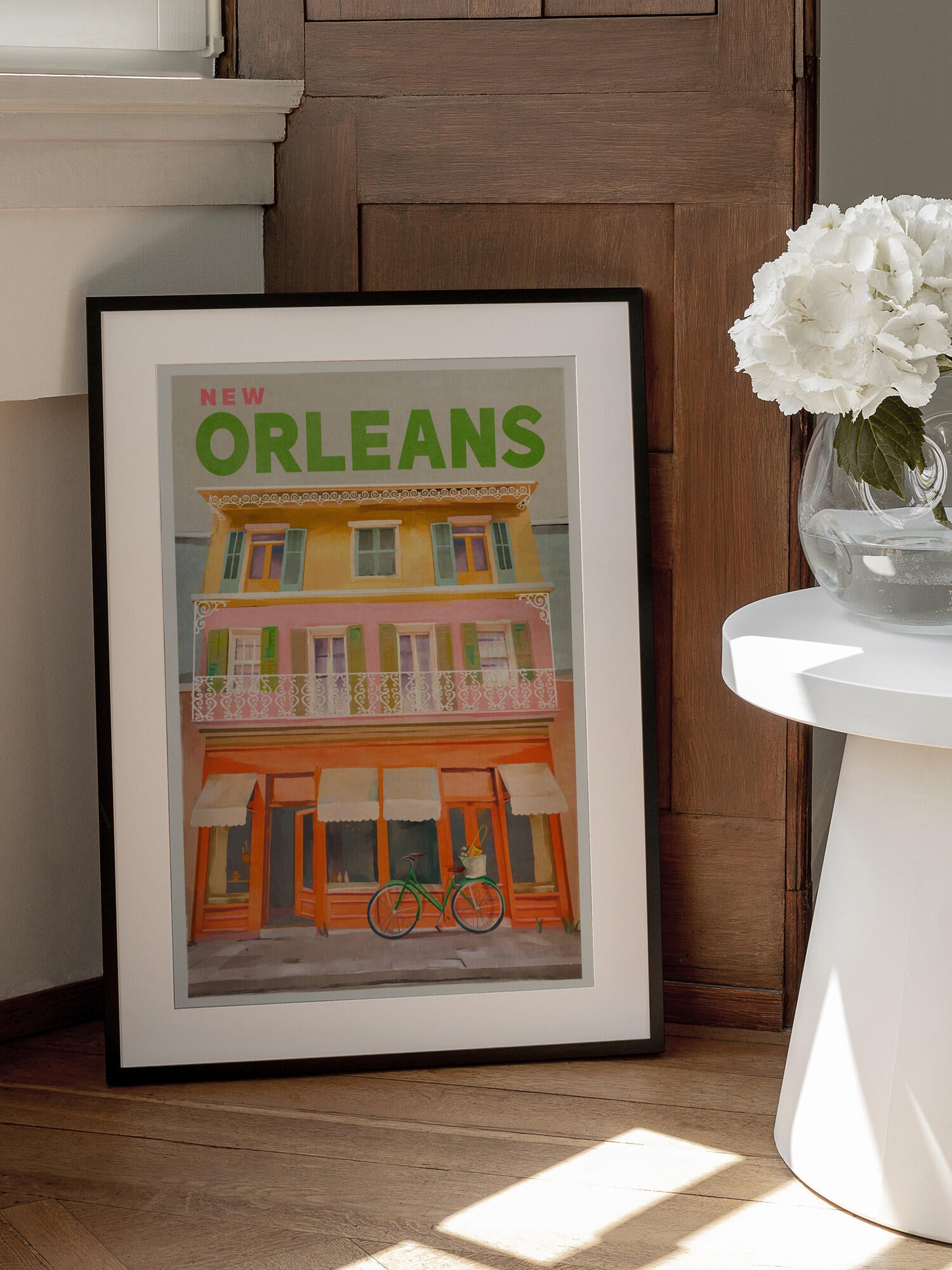 New Orleans Louisiana Vintage Travel Poster