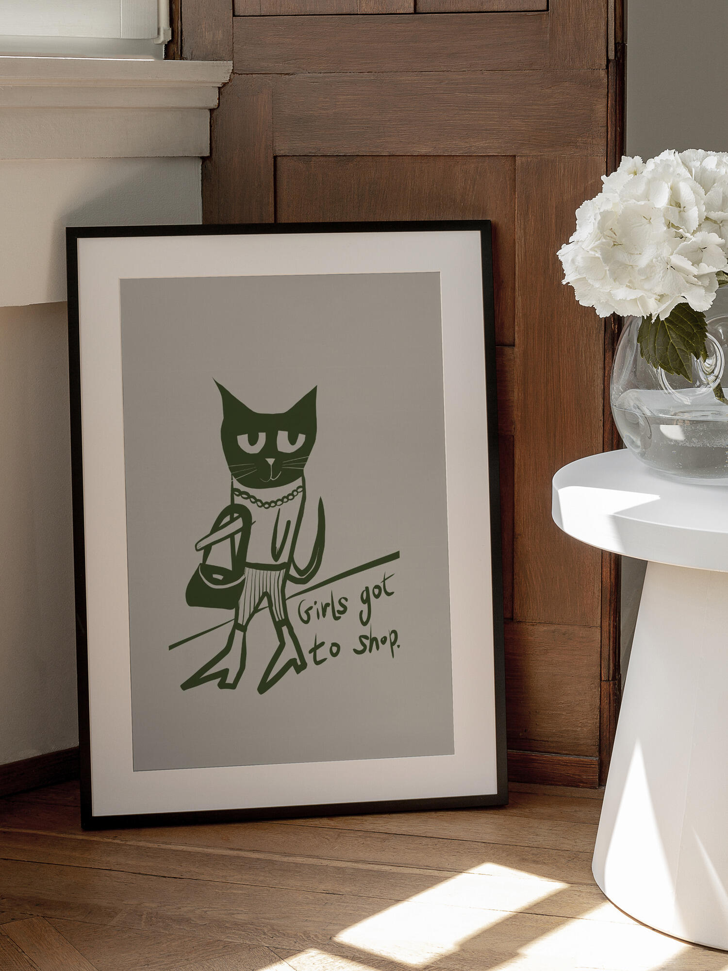 Cat shopping humour