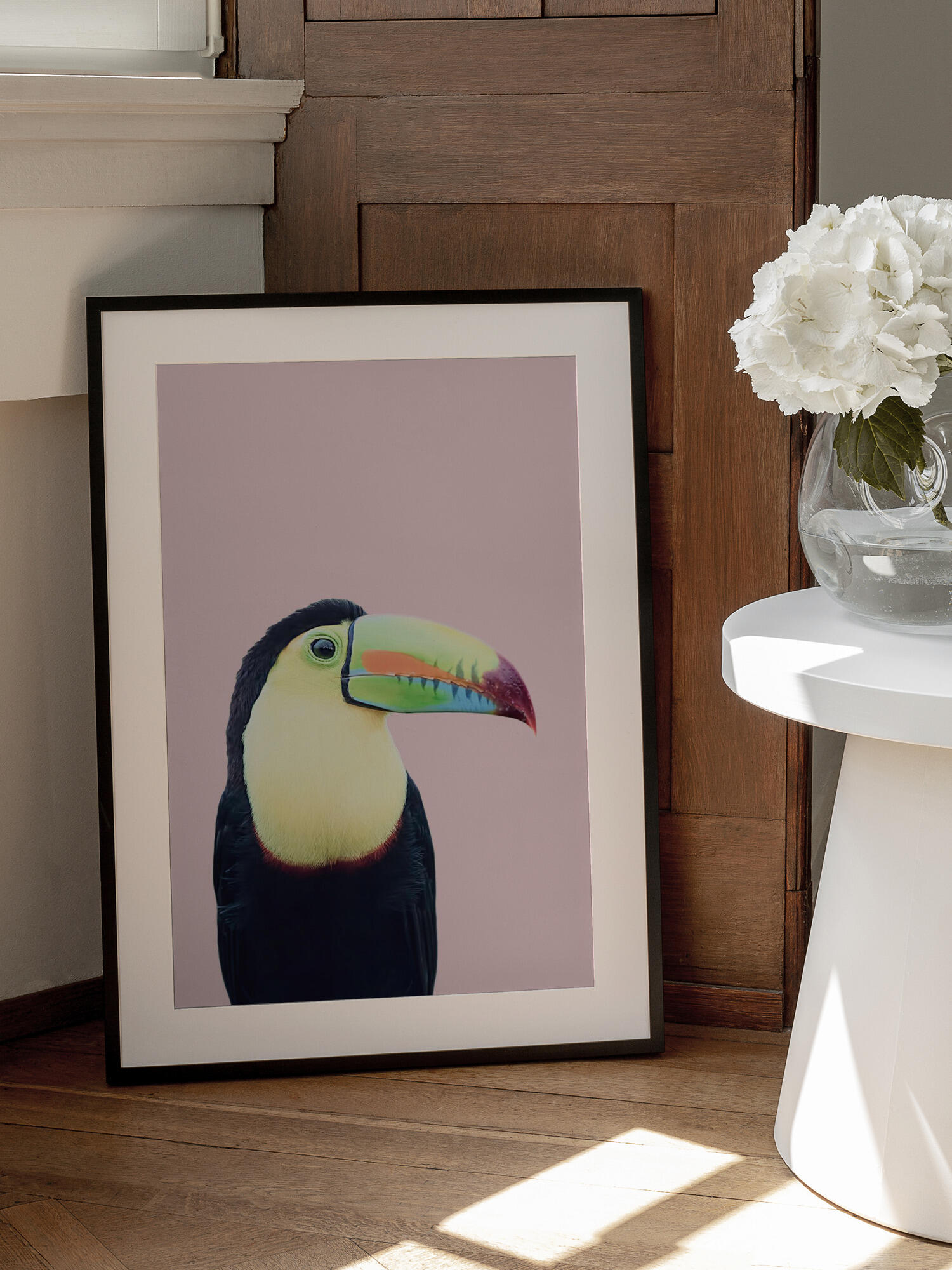 Toucan on Pink