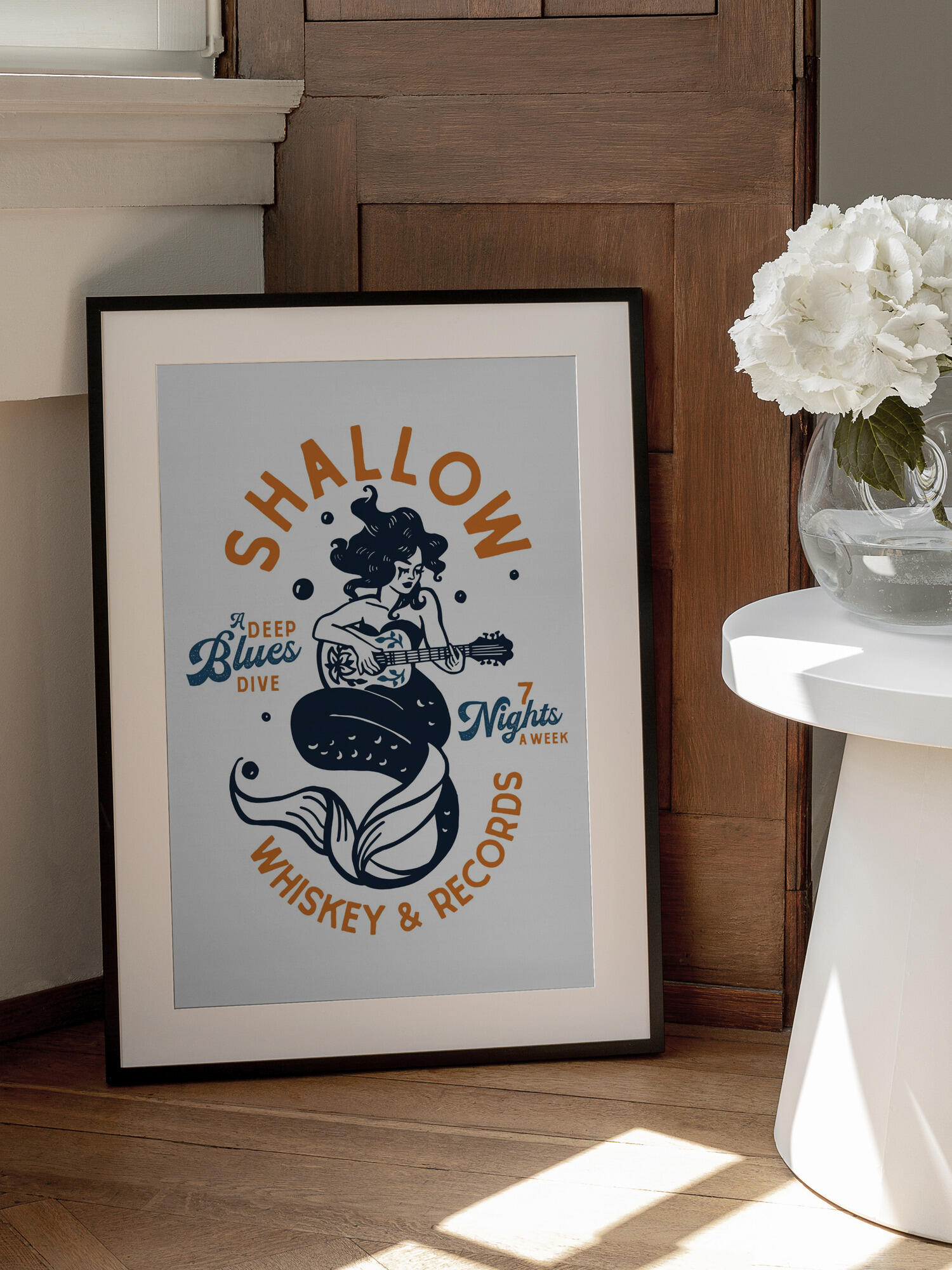 Shallow Whiskey &amp; Records Dive Bar Music Mermaid