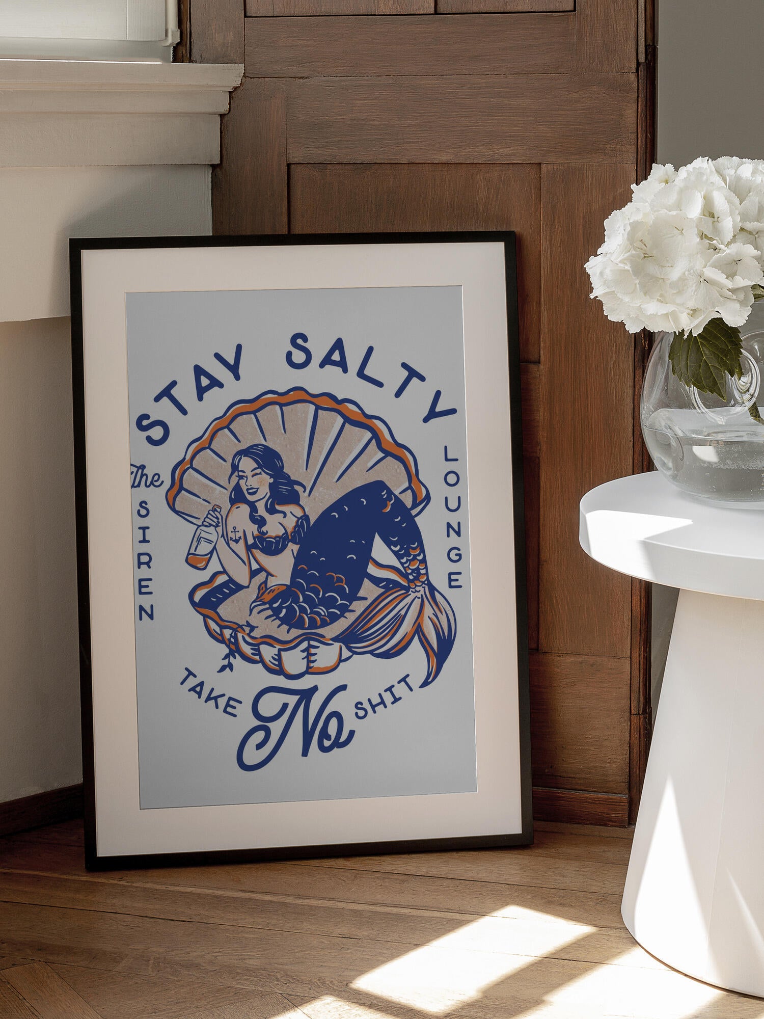 Stay Salty Siren Lounge Pin-Up Mermaid