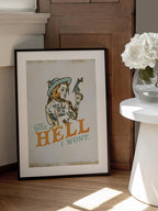 Hell I Wont Sassy Tattoo Pinup Girl