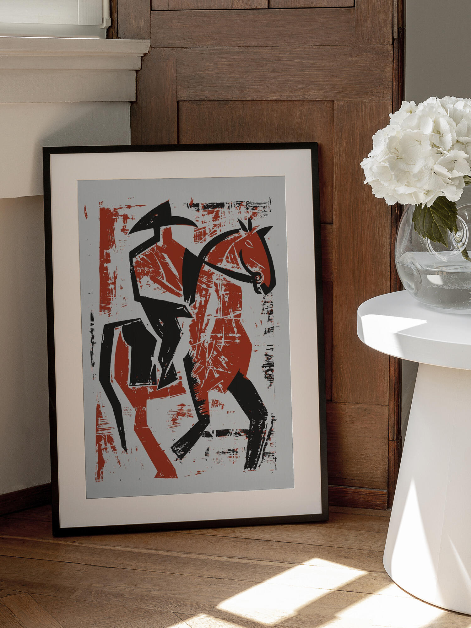 Abstract Horse Rider