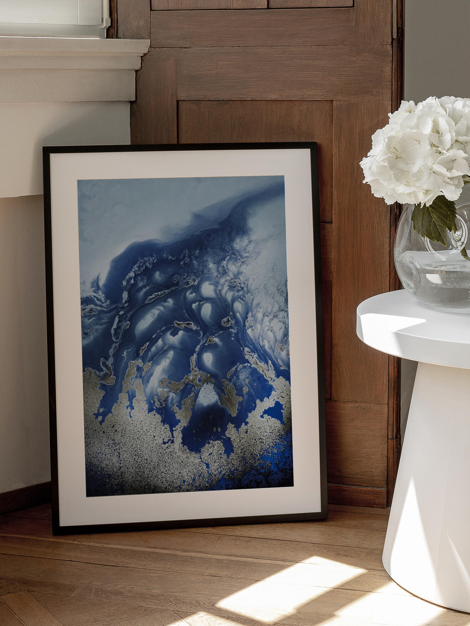 Soothing -" Ocean Wave Waltz  1" - Watercolor waves