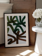 Intertwining Lines On A White Background