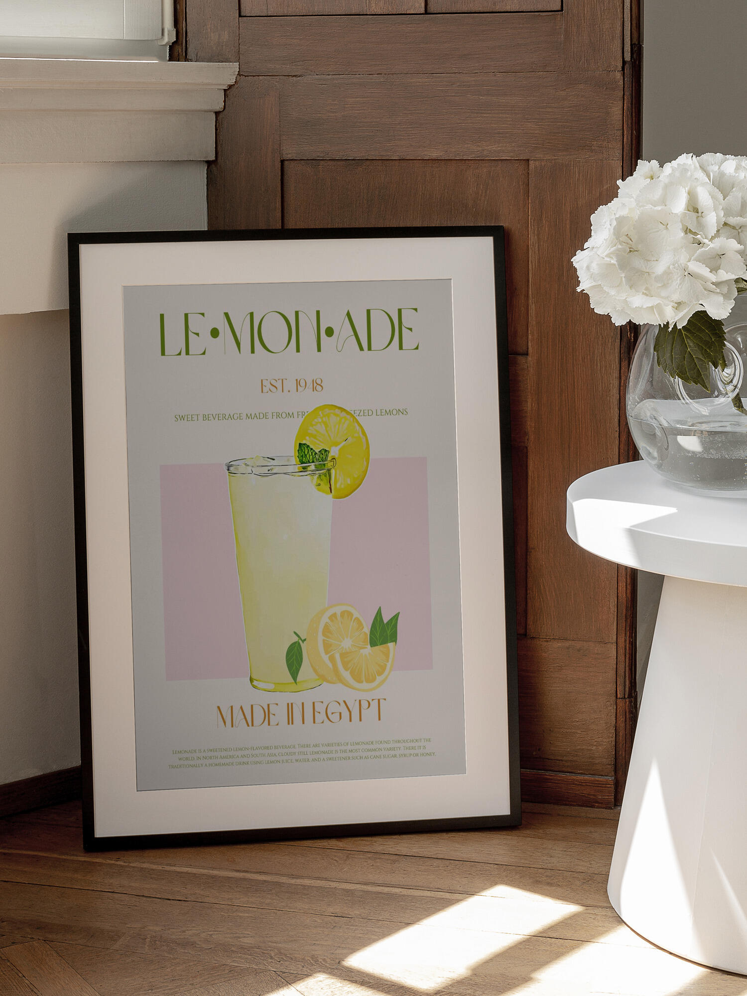 Refreshing Glass of Lemonade