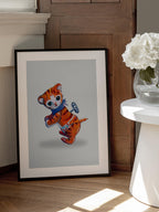 Wind Up Tiger Retro Toy By Renee Machan