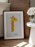 Giraffe Nursery Poster: Bauhaus Style Kids Room Decor