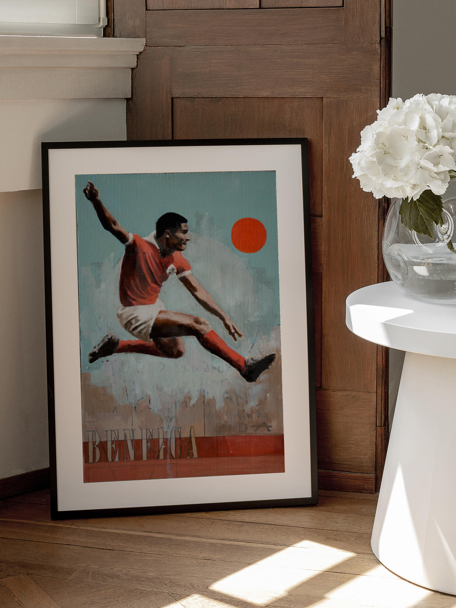 Leaping Soccer Player