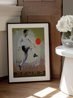 Vintage Soccer Player Kick