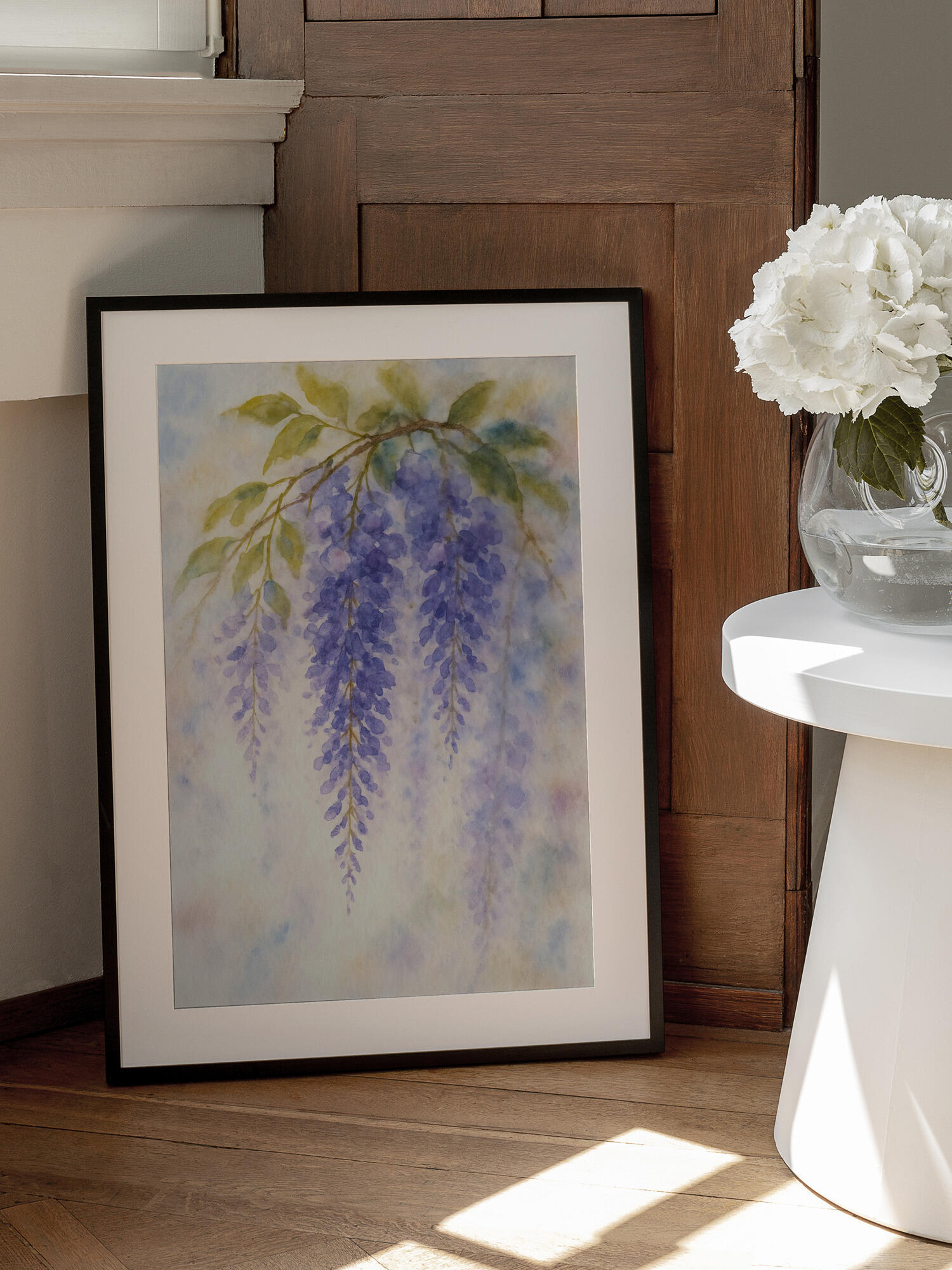 Hanging Wisteria In Soft Pastel Colours