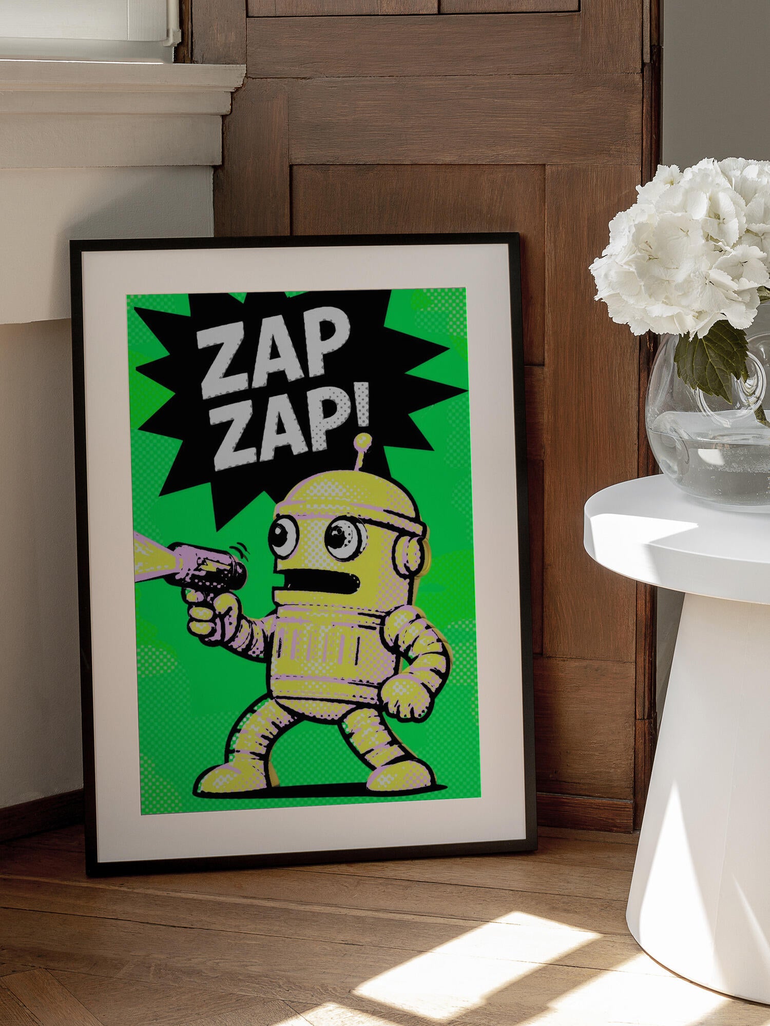 Comic Robot Zap Zap