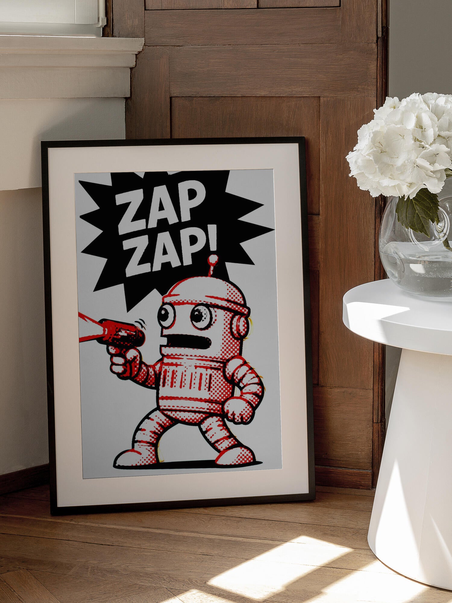 Retro Robot Zap Action