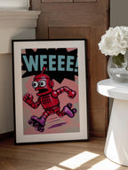 Running Pop Art Robot