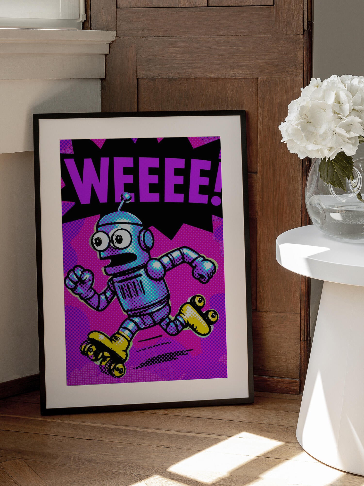 Pop Art Roller Robot