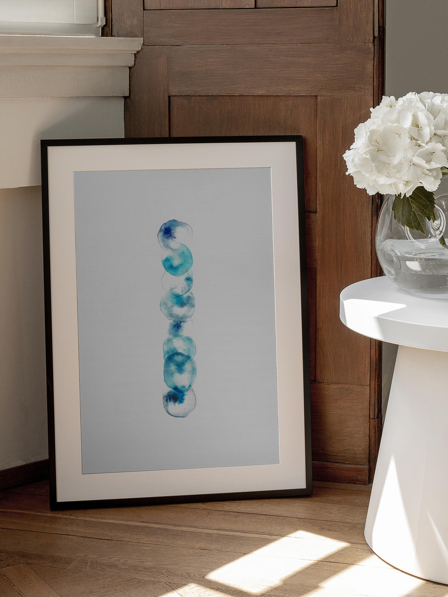 Serene Blue Circles