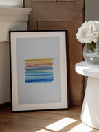 Sunset Watercolor Stripes