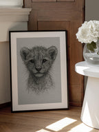 Cute Lion Cub Sketch