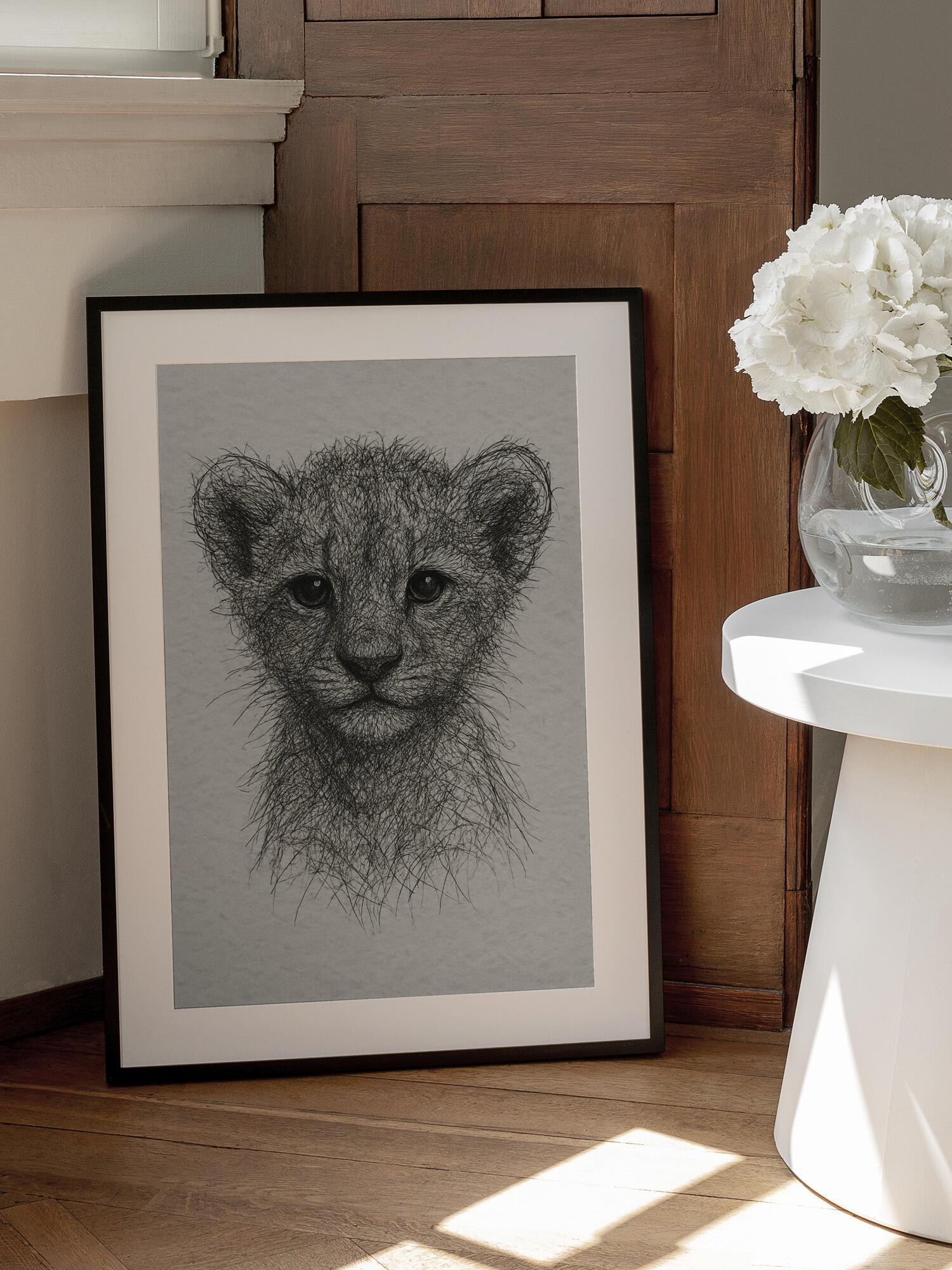 Cute Lion Cub Sketch