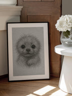 Fluffy Puppy Portrait