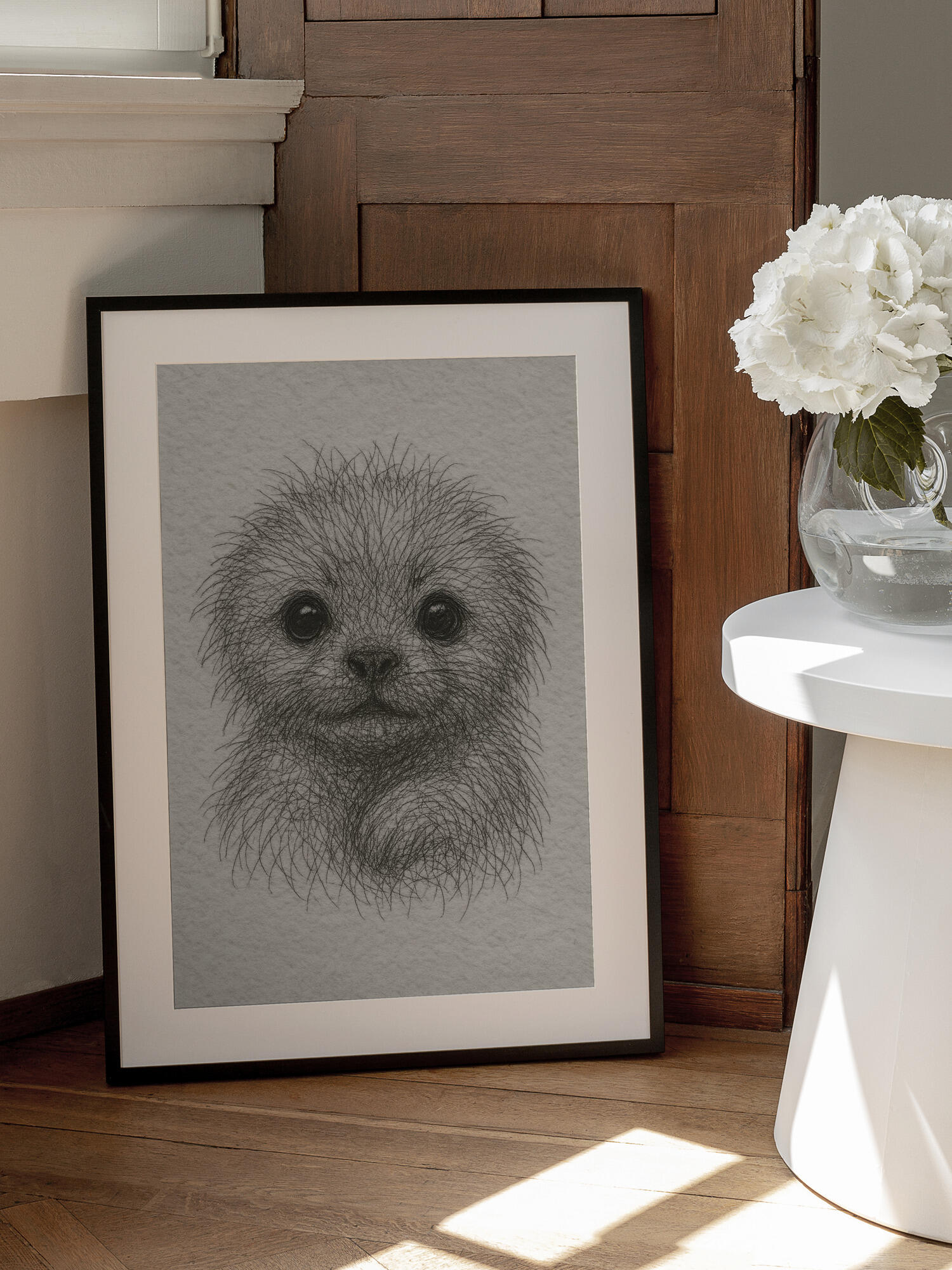 Fluffy Puppy Portrait