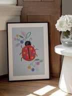 Cute Ladybug Flowers