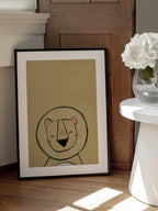 Smiling Cartoon Lion