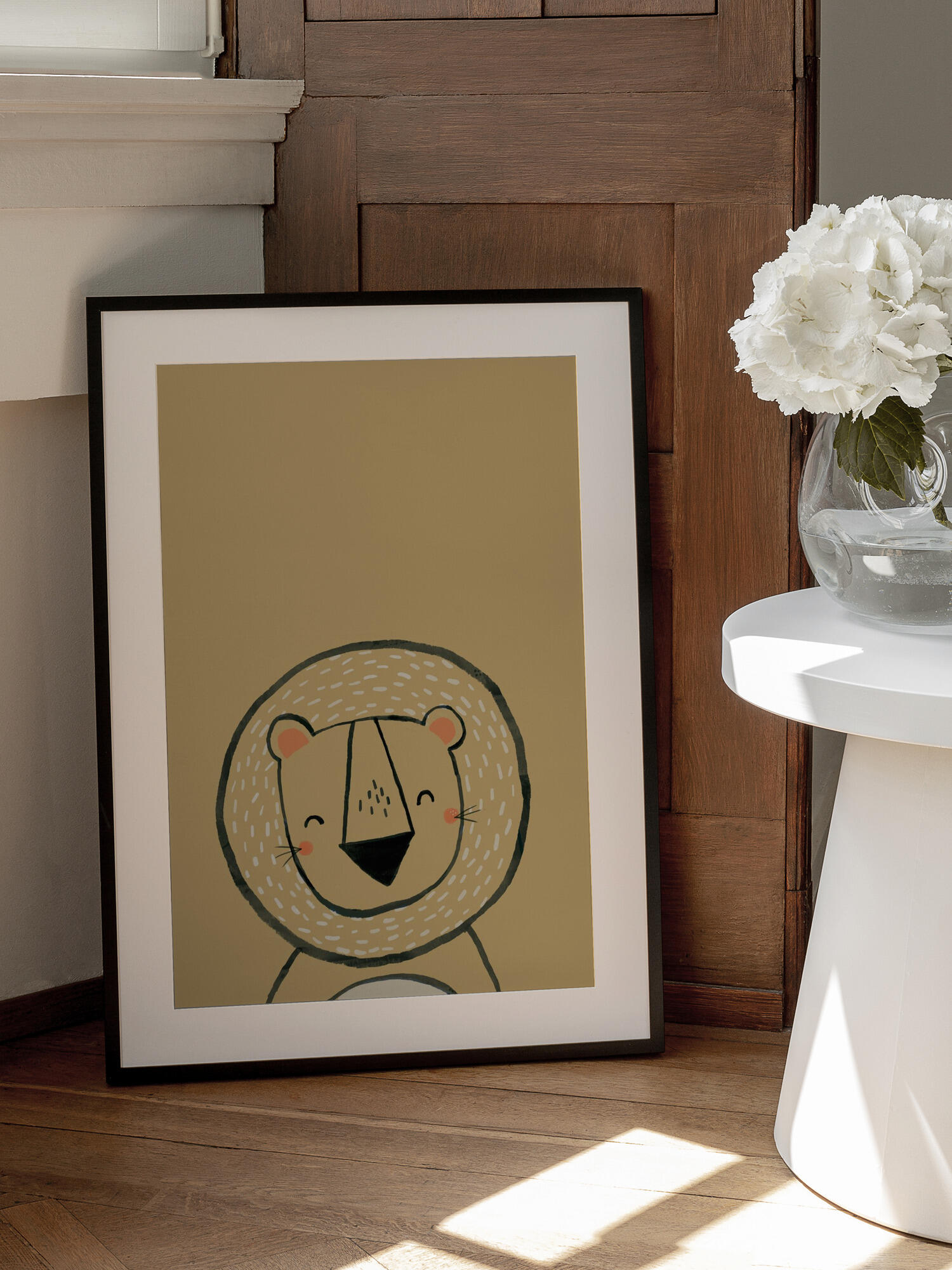 Smiling Cartoon Lion