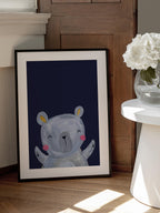 Happy Grey Bear