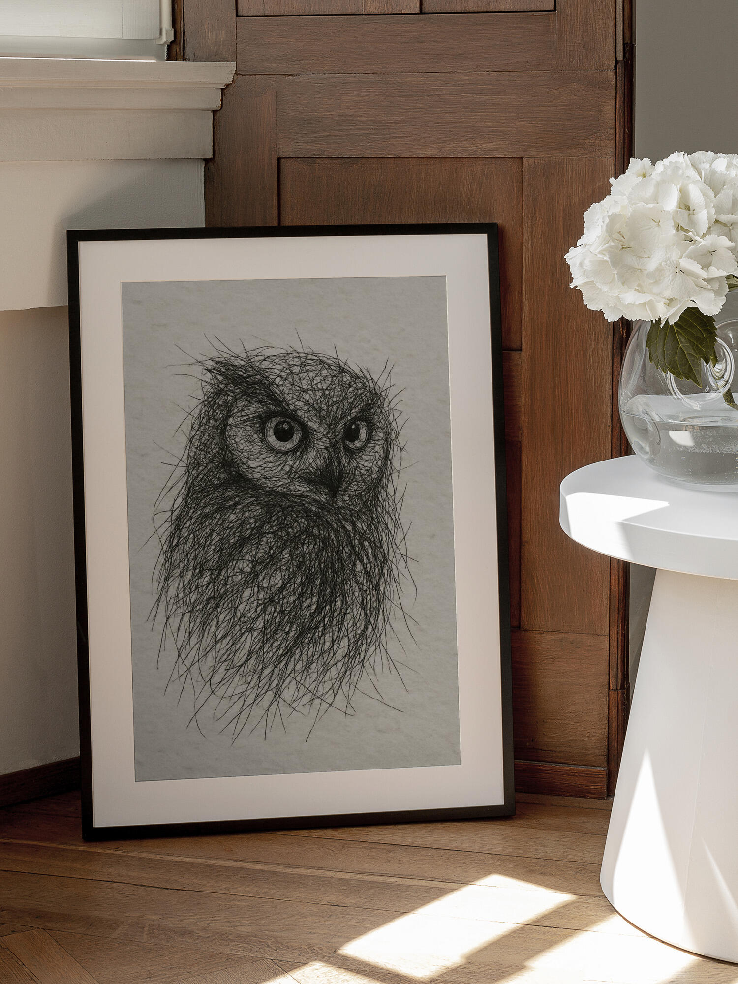 Scribbled Owl Gaze