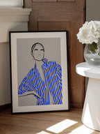 Chic Striped Portrait
