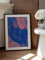Blue Pink Abstract Strokes