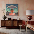 UFO Barbie Collage Art